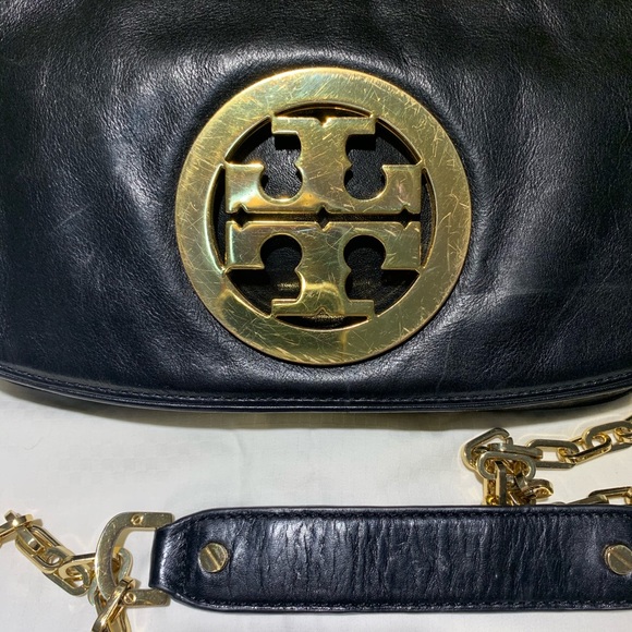AUTHENTIC TORY BURCH SIGNATURE LOGO SHOULDER BAG - Picture 3 of 6